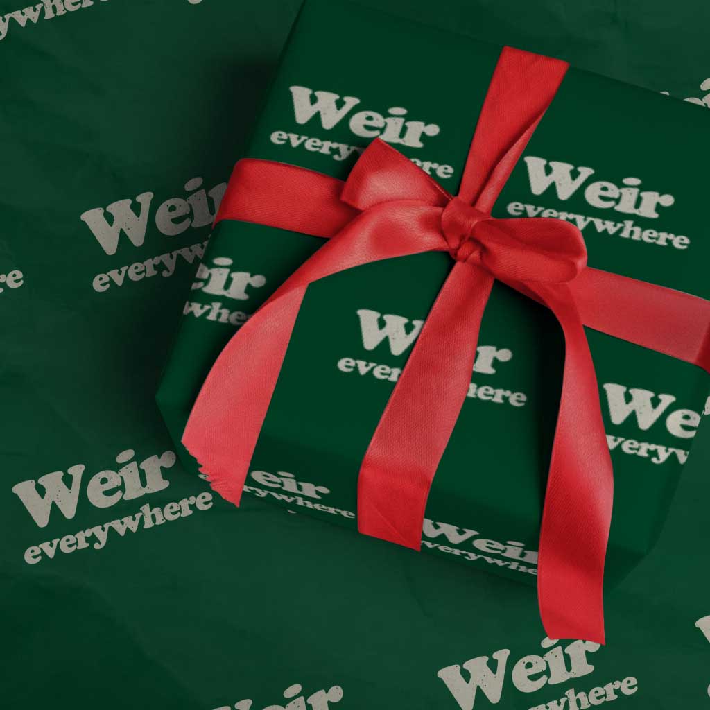 Weir Everywhere Wrapping Paper Roll Legendary Musician Memorial Tribute for Fans TS02 Green Print Your Wear