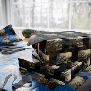 Weird Bass Fish Playing Bass Guitar Wrapping Paper Roll Funny Cursed Meme TS14 Black Print Your Wear