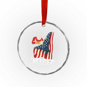 Welder Patriotic American Flag Crystal Glass Ornament TS14 Print Your Wear