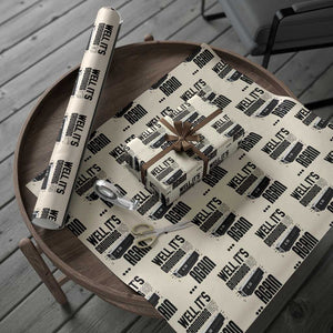 Well Its Groundhog Day Again Wrapping Paper Roll Funny Woodchuck Groundhog TS11 Beige Print Your Wear