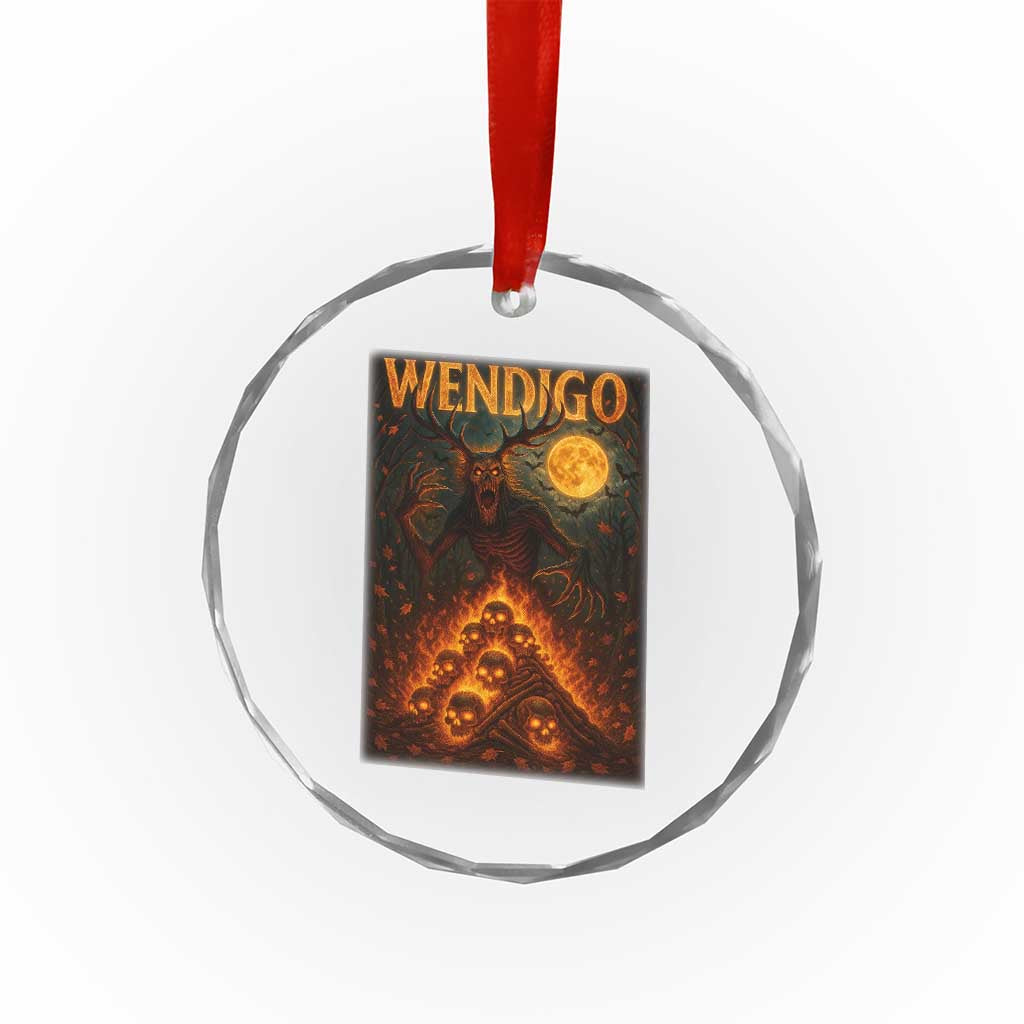 Wendigo Crystal Glass Ornament Halloween Cryptid Horror Mythical Creature TS10 Print Your Wear
