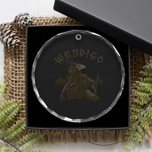 Wendigo Crystal Glass Ornament Horror Cryptid Occult Dark Fantasy TS10 Print Your Wear