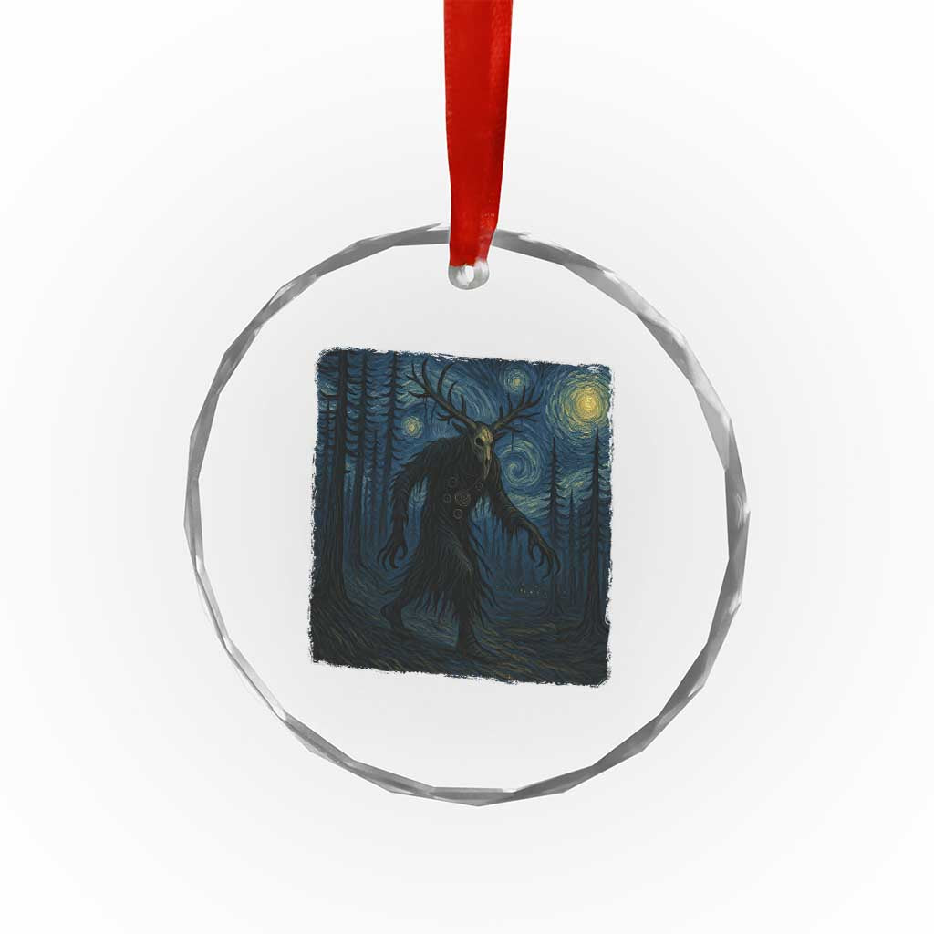 Wendigo Starry Night Crystal Glass Ornament Van Gogh Dark Fantasy Cryptid Lovers TS10 Print Your Wear
