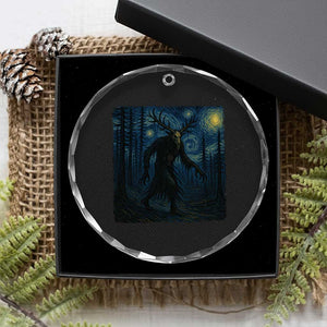 Wendigo Starry Night Crystal Glass Ornament Van Gogh Dark Fantasy Cryptid Lovers TS10 Print Your Wear