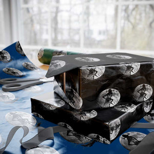 Wendigo Wrapping Paper Roll Cryptid Horror Moon Mythical Creature Halloween TS10 Black Print Your Wear