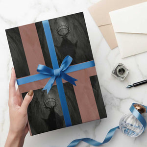 Wendigo Wrapping Paper Roll Gothic Horror Forest Demon Cryptid Occult Dark Fantasy TS10 Mocha Print Your Wear
