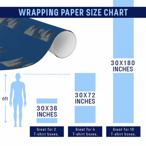 Wendigo Wrapping Paper Roll Mountain Trees Cryptid Occult Dark Fantasy TS10 Print Your Wear