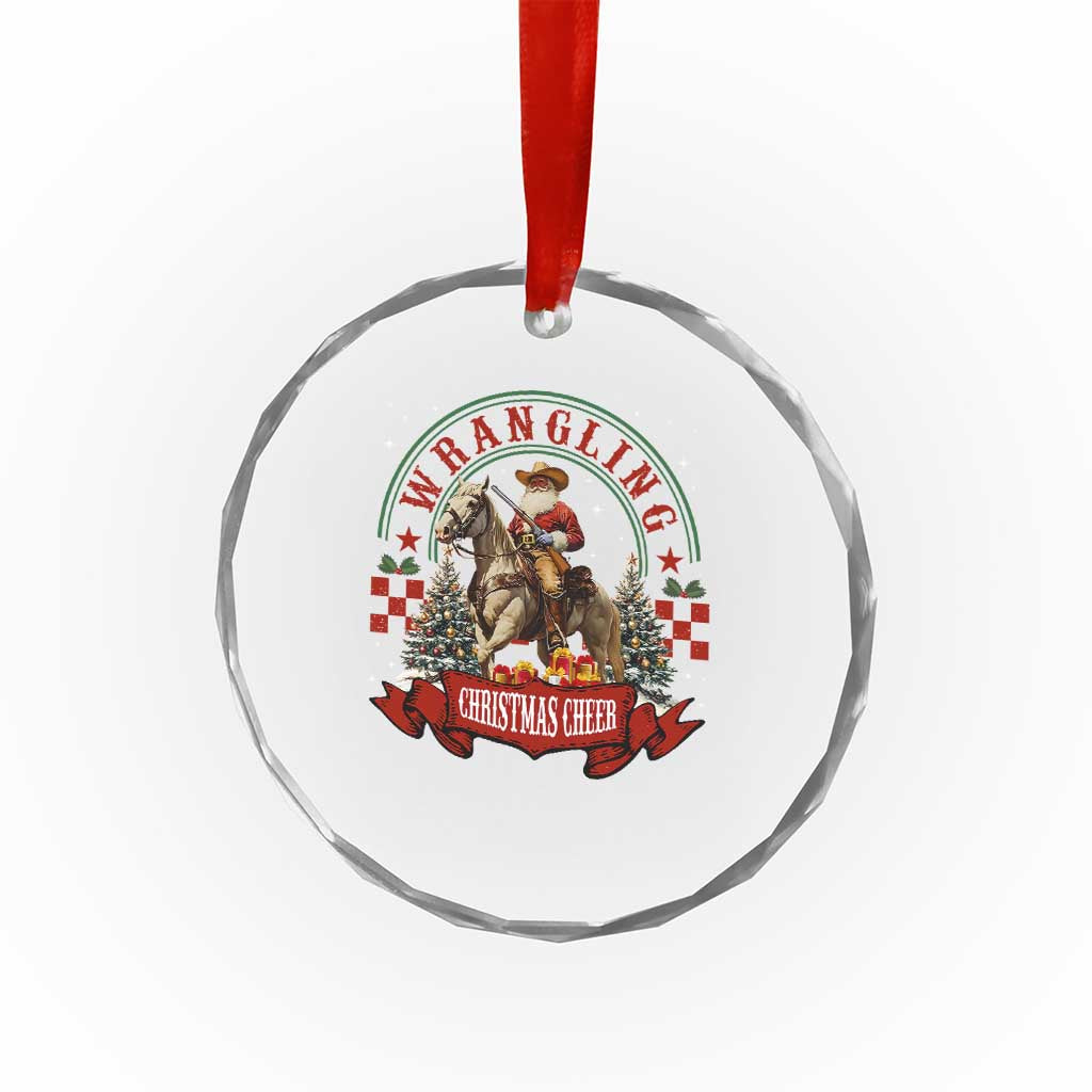 Western Crystal Glass Ornament Howdy Country Christmas Horse Xmas Cheer TS10 Print Your Wear