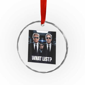 What List Dark Political Humor Crystal Glass Ornament Funny Political Conspiracy Parody TS02 Print Your Wear