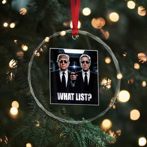 What List Dark Political Humor Crystal Glass Ornament Funny Political Conspiracy Parody TS02 Print Your Wear