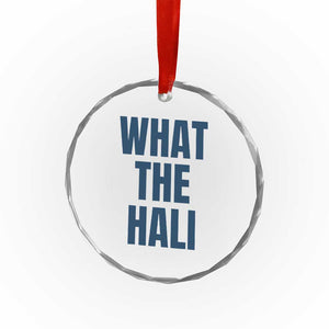 What The Hali Crystal Glass Ornament Indiana Hoosier Funny Basketball Overrated TS02 Print Your Wear