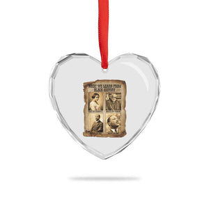 What We Learn From Black History Heart Crystal Glass Ornament Iconic African American Figures TS12 Print Your Wear
