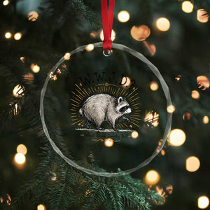 What Would Jimothy Do WWJD Funny Parody Crystal Glass Ornament Viral Seattle Raccoon Meme Feral Legend Humor
