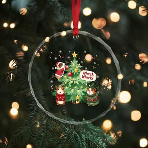 Wheek Wheek Guinea Pig Christmas Outfit Crystal Glass Ornament Cavy Lover Gift TS12 Print Your Wear