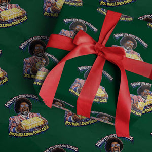 When Life Gives You Lemons Make Lemon Pound Cake Funny Meme Wrapping Paper Roll Viral Hip Hop Humor Parody for Rap Fans TS02 Green Print Your Wear