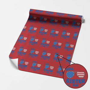 Will Trade Sister for Firecrackers Wrapping Paper Roll Funny 4th of July Patriotic Humor TS02 Red Print Your Wear