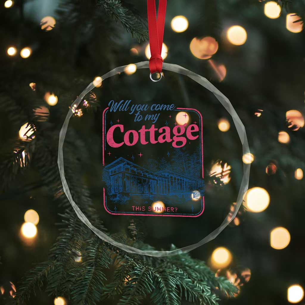 Will You Come To My Cottage This Summer Crystal Glass Ornament LGBT Romance Hockey Fan TS10 Print Your Wear