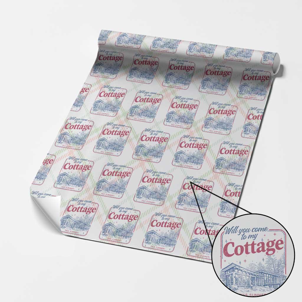 Will You Come To My Cottage This Summer Wrapping Paper Roll LGBT Romance Hockey Fan TS10 Christmas Plaid Print Your Wear