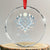 Winter Solstice Yule Pagan Xmas Reindeer Crystal Glass Ornament TS11 Transparent Glass 3'' Circle Print Your Wear