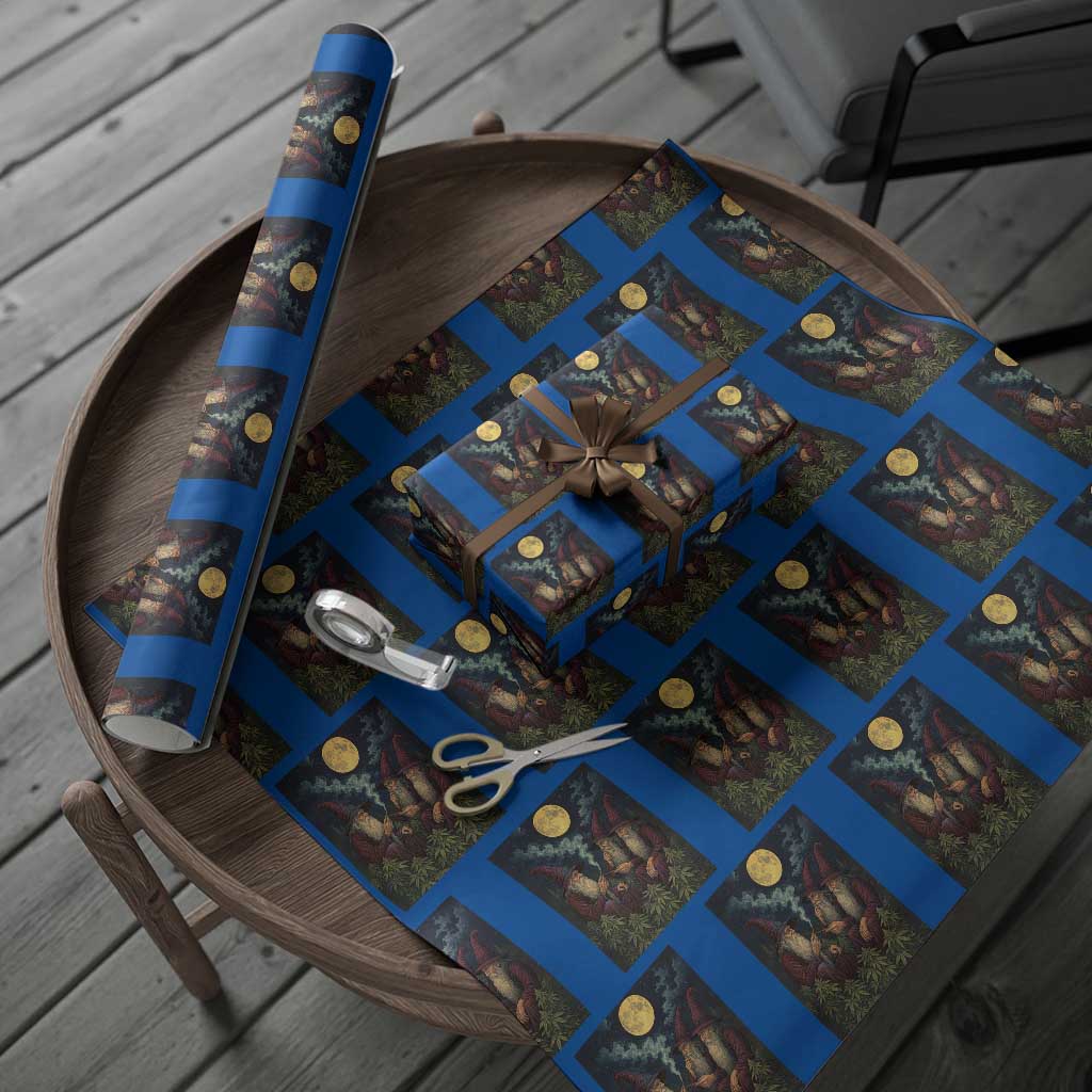 Wizard 420 Smoking Marijuana Wrapping Paper Roll Funny Stoner Weed Lover Meme TS10 Blue Print Your Wear