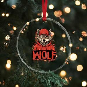 Wolf Football Lover Crystal Glass Ornament Game Day Tailgate Lifestyle TS12 Print Your Wear