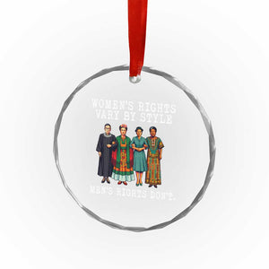 Womens Rights Vary By Style Feminists Historic Female Empowerment Crystal Glass Ornament Powerful Feminism Civil Rights Movement