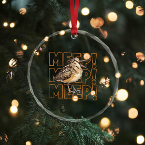 Woodcock Meep Crystal Glass Ornament Funny Nature Lover TS14 Print Your Wear