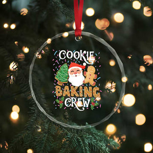 Xmas Baking Crew Crystal Glass Ornament Cute Cookie Santa Gingerbread TS09 Print Your Wear