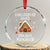 Xmas Baking Crystal Glass Ornament Gingerbread House Project manager Decorating TS09 Transparent Glass 3'' Circle Print Your Wear