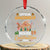 Xmas Baking Crystal Glass Ornament Official Gingerbread House Construction Crew TS09 Transparent Glass 3'' Circle Print Your Wear