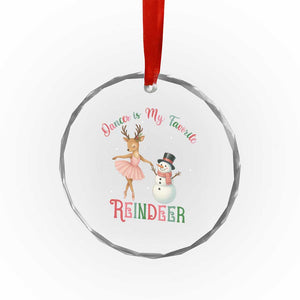 Xmas Ballet Reindeer Crystal Glass Ornament Dancer Is My Favorite Reindeer Gift TS12 Print Your Wear