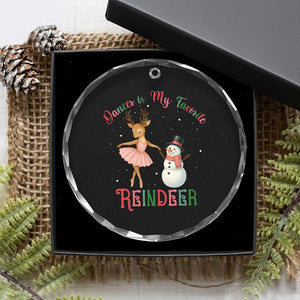 Xmas Ballet Reindeer Crystal Glass Ornament Dancer Is My Favorite Reindeer Gift TS12 Print Your Wear