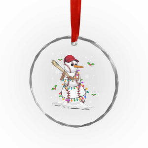Xmas Baseball Player Crystal Glass Ornament Snowman Balls Xmas Gifts Santa Sports Men Boys TS10 Print Your Wear