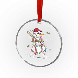 Xmas Baseball Player Crystal Glass Ornament Snowman Balls Xmas Gifts Santa Sports Men Boys TS10 Print Your Wear
