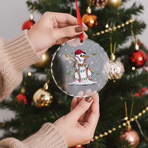 Xmas Baseball Player Crystal Glass Ornament Snowman Balls Xmas Gifts Santa Sports Men Boys TS10 Print Your Wear