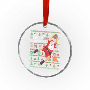 Xmas Basketball Crystal Glass Ornament Merry Swishmas Santa Baseketball Player TS09 Print Your Wear