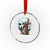 Xmas Bigfoot Crystal Glass Ornament Believe Funny Santa Rock N Roll TS12 Transparent Glass 3'' Circle Print Your Wear