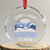 Xmas Book Lover Crystal Glass Ornament There's Snow Better Time To Read TS09 Transparent Glass 3'' Circle Print Your Wear