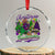 Xmas Cajun Louisiana Saint Symbol Alligator Pelican Xmas Tree Crystal Glass Ornament TS11 Transparent Glass 3'' Circle Print Your Wear
