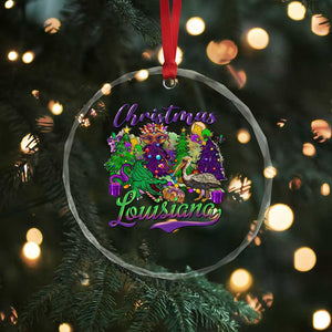 Xmas Cajun Louisiana Saint Symbol Alligator Pelican Xmas Tree Crystal Glass Ornament TS11 Print Your Wear