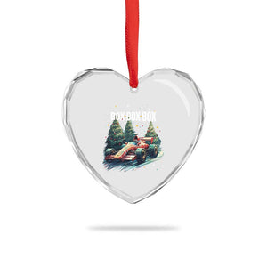 Xmas Car Racing Heart Crystal Glass Ornament Box Box Box Xmas Tree Colorful Light TS09 Print Your Wear