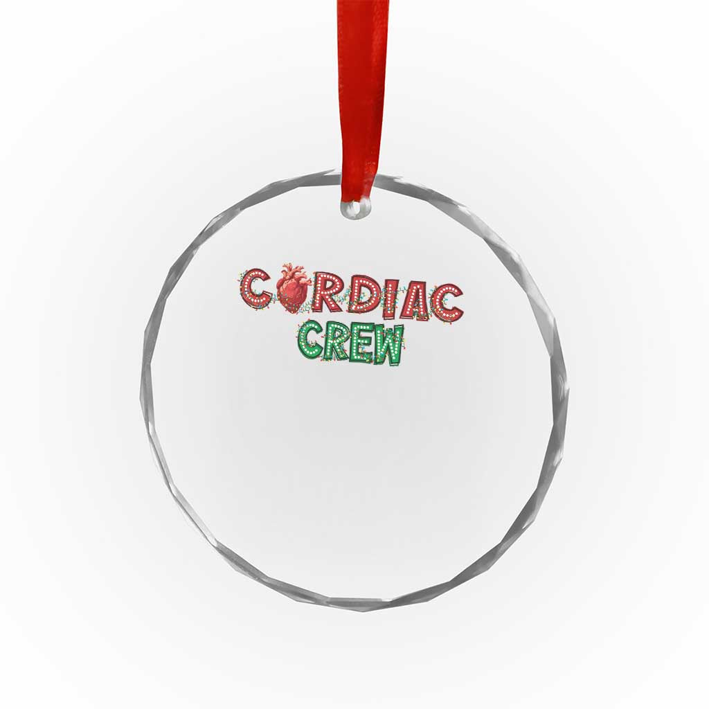 Xmas Cardiac Nurse Crystal Glass Ornament Cardiac Crew Anatomical Xmas Heart Anatomy Nurse Gift TS10 Print Your Wear