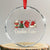 Xmas Cardiac Nurse Crystal Glass Ornament Cardiac Crew Anatomical Xmas Heart Anatomy Tree Bow TS10 Transparent Glass 3'' Circle Print Your Wear