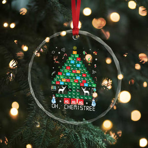 Xmas Chemistry Teacher Crystal Glass Ornament Oh Chemistree Laboratory Lab Tech Teacher Xmas Gift TS10 Print Your Wear