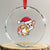Xmas Corgi Dog Crystal Glass Ornament Cute Animal Pet Puppy Lover Gift Xmas Lights TS10 Transparent Glass 3'' Circle Print Your Wear