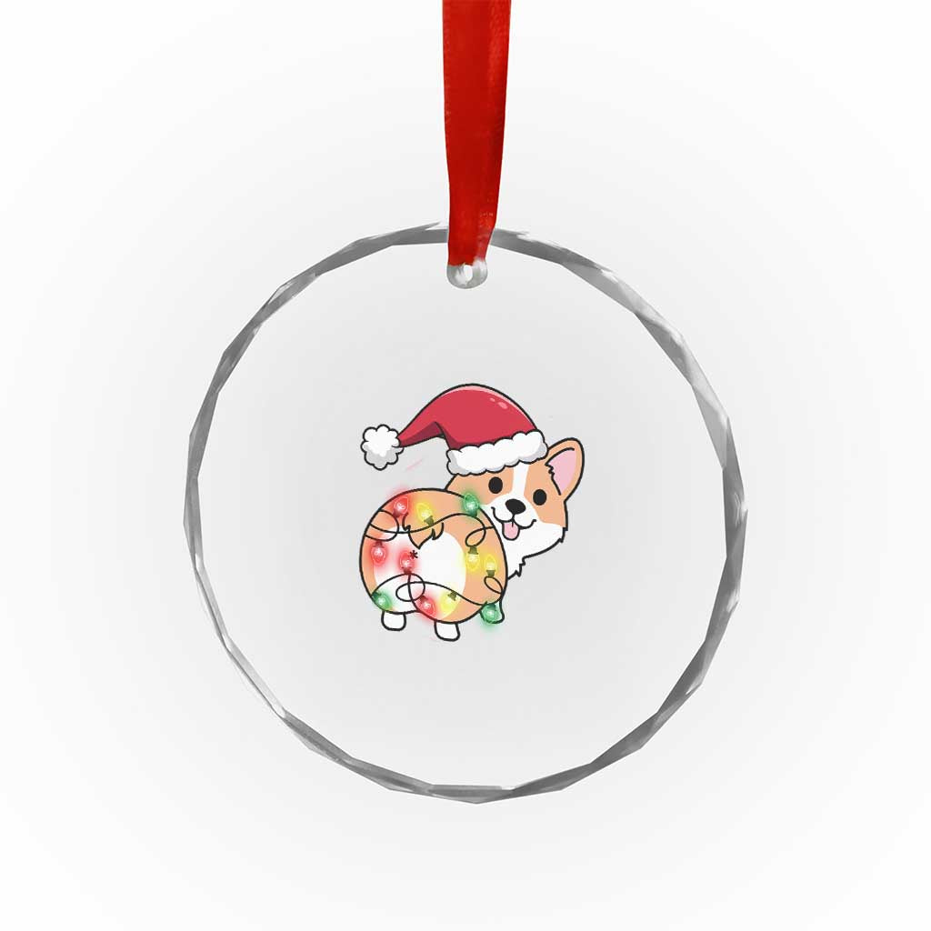 Xmas Corgi Dog Crystal Glass Ornament Cute Animal Pet Puppy Lover Gift Xmas Lights TS10 Print Your Wear