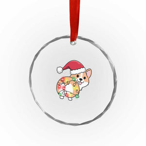 Xmas Corgi Dog Crystal Glass Ornament Cute Animal Pet Puppy Lover Gift Xmas Lights TS10 Print Your Wear
