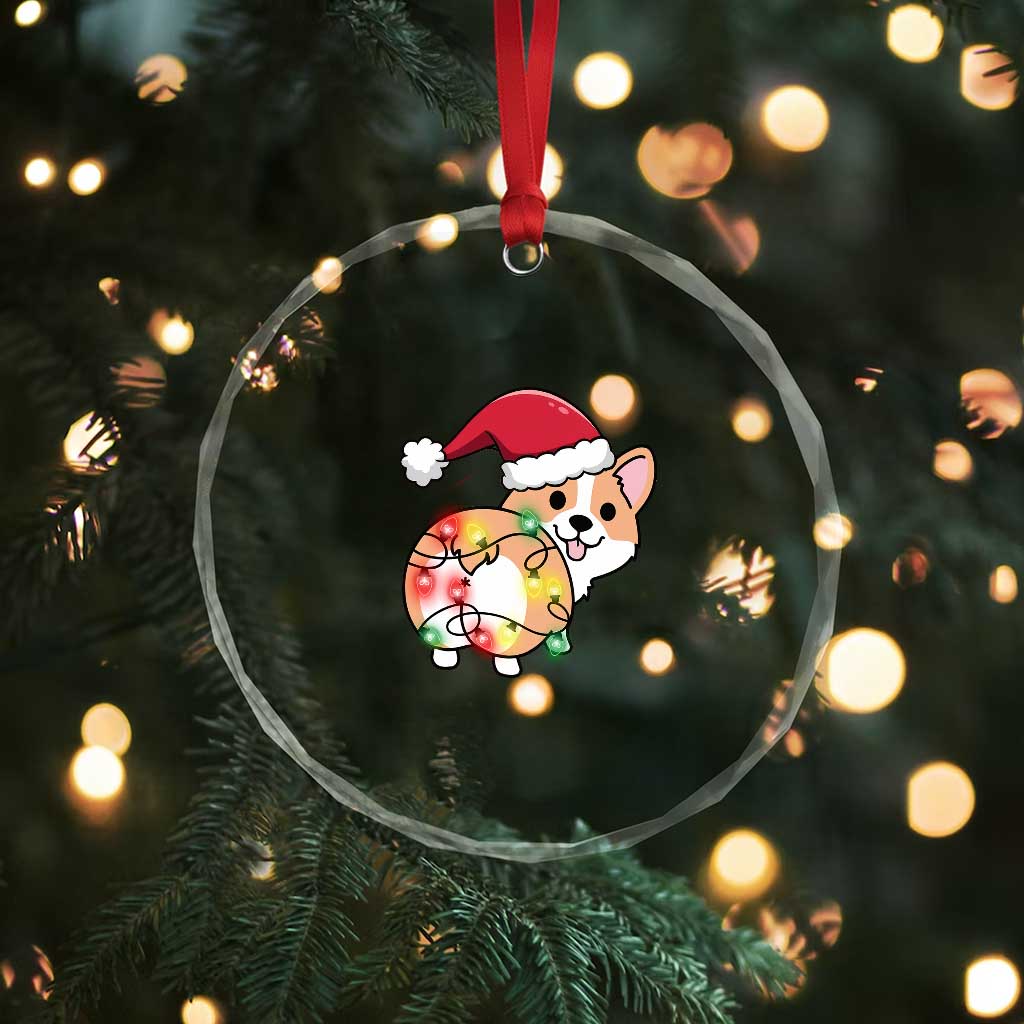 Xmas Corgi Dog Crystal Glass Ornament Cute Animal Pet Puppy Lover Gift Xmas Lights TS10 Print Your Wear