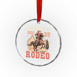 Xmas Cowboy Crystal Glass Ornament Vintage Jingle Horse Rodeo Funny Howdy Western TS09 Print Your Wear