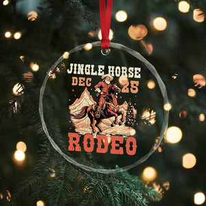 Xmas Cowboy Crystal Glass Ornament Vintage Jingle Horse Rodeo Funny Howdy Western TS09 Print Your Wear